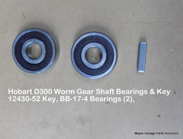 thumbnail image 2 of Worm Gear Shaft Assembly With Bushing For Hobart D300 Mixer - Part 00-270533 2 of 6